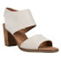 Фото #2 товара TOMS Majorca Cutout Block Heels Womens Off White Casual Sandals 10009814