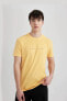 Erkek T-shirt Sarı C2077ax/yl170