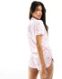 Boux Avenue cherry print short pyjama set in pink