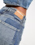 Фото #4 товара Something New X GORPECORE SQUAD patchwork maxi denim skirt in medium blue wash