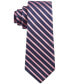 ფოტო #1 პროდუქტის Men's Exotic Slim Stripe Silk Tie