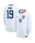 ფოტო #1 პროდუქტის Big Boy's and Girl's Crystal Dunn White USWNT 2024 Home Replica Long Sleeve Jersey