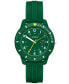ფოტო #1 პროდუქტის Mini Tennis Green Silicone Strap Watch 34mm