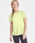 Фото #2 товара Women's Birdseye Mesh Short-Sleeve T-Shirt, Created for Macy's