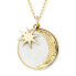 Фото #1 товара Gold-plated necklace Moon and star ERN-MOON-PE-G