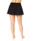 Фото #2 товара Anne Cole Womens Plus Size Soft Band Rock Swim Skirt Black Size 22W 306489