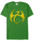 ფოტო #1 პროდუქტის Marvel Men's Iron Fist Dragon Crest Short Sleeve T-Shirt