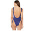 The Bikini Lab Women's 248125 Solids Lace Up High Leg One-Piece Swimsuit Size M