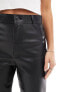 Фото #13 товара Stradivarius faux leather skinny trouser in black