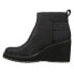 Фото #3 товара TOMS Raven Zippered Wedge Womens Black Casual Boots 10018935T