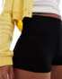 Фото #5 товара Bershka 2 pack micro shorts in black