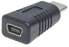 Фото #7 товара Manhattan USB-C to Mini-USB Adapter - Male to Female - 5 Gbps (USB 3.2 Gen1 aka USB 3.0) - SuperSpeed USB - Black - Lifetime Warranty - Polybag - USB C - USB Mini-B - Black