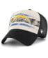 Фото #1 товара Men's Cream Distressed Los Angeles Chargers Breakout MVP Trucker Adjustable Hat