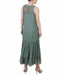 ფოტო #2 პროდუქტის Petite Sleeveless Tiered Hi Low Maxi Dress