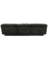 Фото #7 товара Sebaston 3-Pc. Fabric Sofa with 2 Power Motion Recliners, Created for Macy's