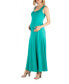 Slim fit A Line Sleeveless Maternity Maxi Dress