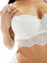 Фото #3 товара ASOS DESIGN Sienna lace padded multiway bandeau bra in white