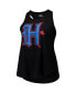 Women's Black Houston Texans Plus Size Racerback Tank Top