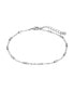 ფოტო #1 პროდუქტის Women's Silver-Tone Chain Anklet