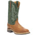 Фото #2 товара Lucchese Rudy Square Toe Cowboy Mens Green Casual Boots M4092-WF