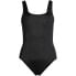 Фото #10 товара Plus Size Chlorine Resistant High Leg Soft Cup Tugless Sporty One Piece Swimsuit