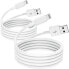 Фото #1 товара 2 Pack Apple MFi Certified iPhone Charging Cable, Short 1 m, Lightning to USB Cable, 1 m White Fast Charging Cable for Apple iPhone 12/12mini/iPhone 11/11 Pro/11 Pro Max/X/XS/XR/XS Max/8/8 Plus iPad Airpods