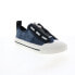 Фото #3 товара Diesel S-Astico Low Zip Mens Blue Canvas Lace Up Lifestyle Sneakers Shoes