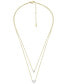 ფოტო #1 პროდუქტის Sadie Tokens of Affection Cubic Zirconia Two-Tone Chain Necklace