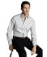 ფოტო #2 პროდუქტის Men's Slim Fit Button-Down Collar Non-Iron Stretch Poplin Check Shirt