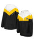 Women's Black, Gold Boston Bruins Staci Half-Zip Windbreaker Jacket