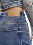 Noisy May Yolanda wide jeans in mid wash blue