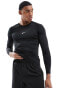 Фото #6 товара Nike Pro Training Swoosh Dri-Fit log sleeve t-shirt in black