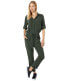 Фото #2 товара Bella Dahl 300683 Women's Utility Jumpsuit Dark Forest MD