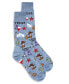 ფოტო #3 პროდუქტის Men's Don't Mess with Texas Rayon from Bamboo Novelty Crew Socks