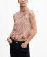 Фото #1 товара Women's Ruffled Openwork Vest