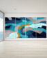 Puzzle Blues Abcd Frameless Free Floating Tempered Glass Panel Graphic Wall Art, 72" x 36" x 0.2" each