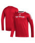 Фото #1 товара Men's Red Detroit Red Wings AEROREADY® Long Sleeve T-shirt