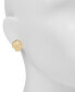 ფოტო #3 პროდუქტის Gold-Tone Seashore Shell Stud Earrings