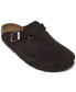 Фото #1 товара Women's Boston Soft Footbed Suede Leather Clogs from Finish Line