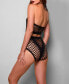 ფოტო #2 პროდუქტის iCollection Women's Tayler 2 Piece Halter Bra and High Waist Panty Set