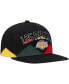 Фото #4 товара Men's Black Los Angeles Lakers Hardwood Classics Black History Month Snapback Hat