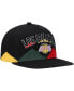 ფოტო #4 პროდუქტის Men's Black Los Angeles Lakers Hardwood Classics Black History Month Snapback Hat