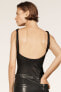 Фото #3 товара Contrast leather bodysuit - limited edition