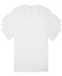 ფოტო #1 პროდუქტის Men's 3-Pack Cotton Classics Short-Sleeve V-Neck Undershirts
