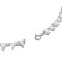 Ortyx Triangle Cut Rhodium Plated Necklace