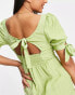 The Frolic midi summer dress in green