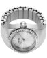 ფოტო #3 პროდუქტის Women's Watch Ring Two-Hand Silver-Tone Stainless Steel 15mm