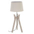 Desk lamp White Linen Wood 60 W 220 V 240 V 220-240 V 30 x 30 x 69 cm