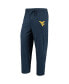 ფოტო #2 პროდუქტის Men's Navy, Heathered Charcoal Distressed West Virginia Mountaineers Meter Long Sleeve T-shirt and Pants Sleep Set