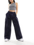 Фото #1 товара River Island wide leg cargo trouser in navy